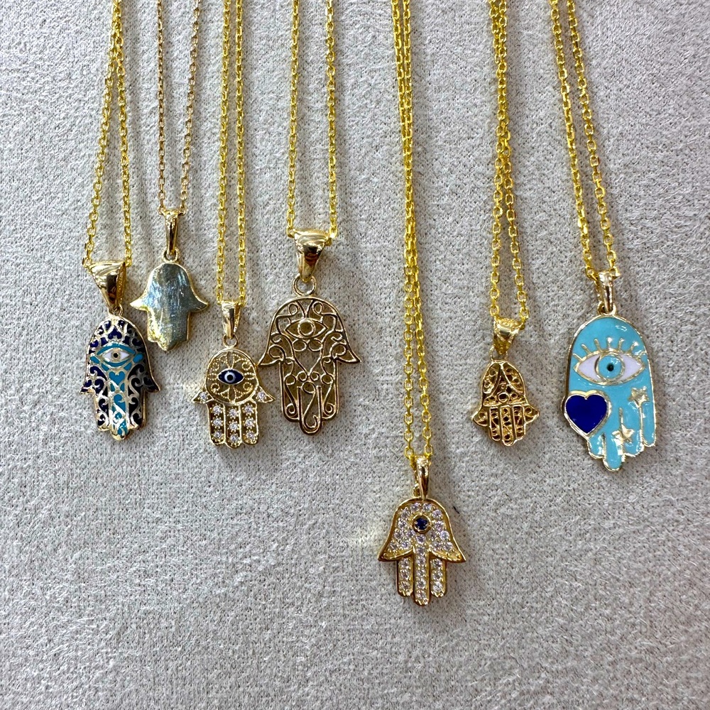 Real 14k gold Hamsa without the chain